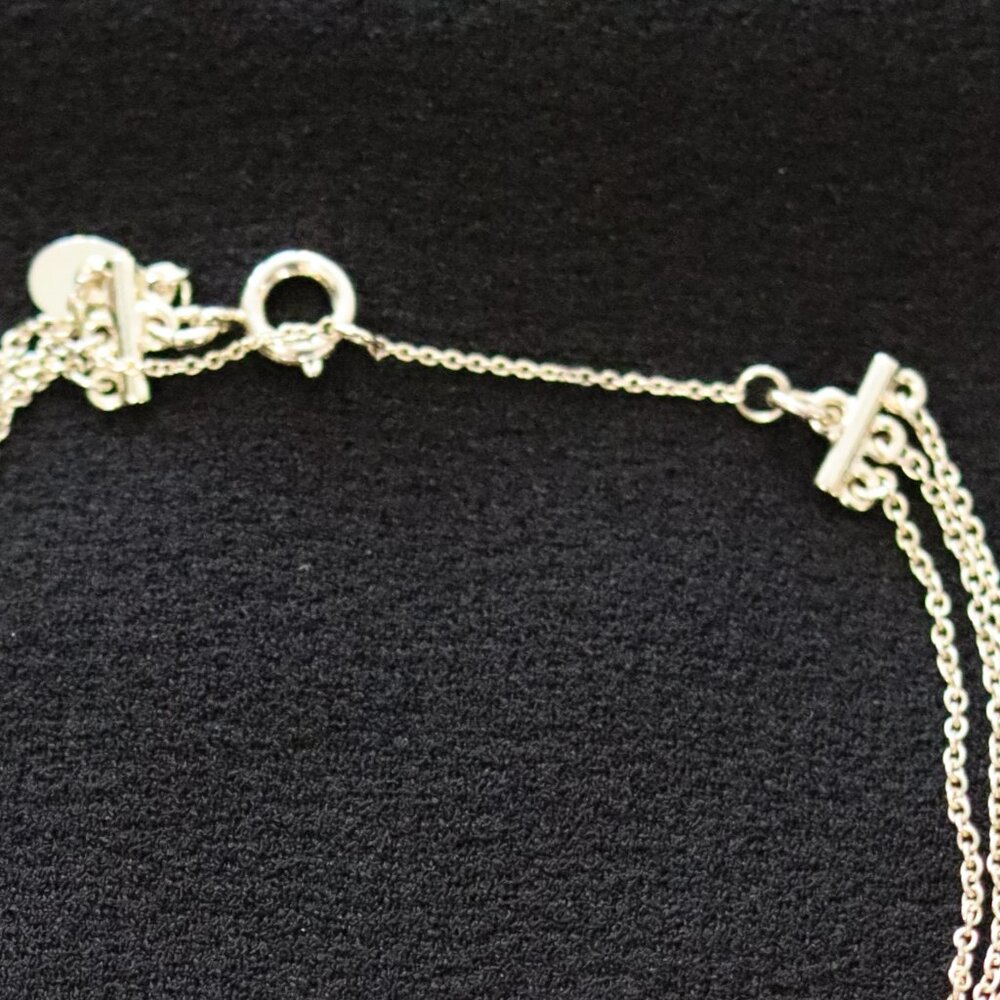Triple Chain Rhinestone Choker Necklace - Picture 4 of 4